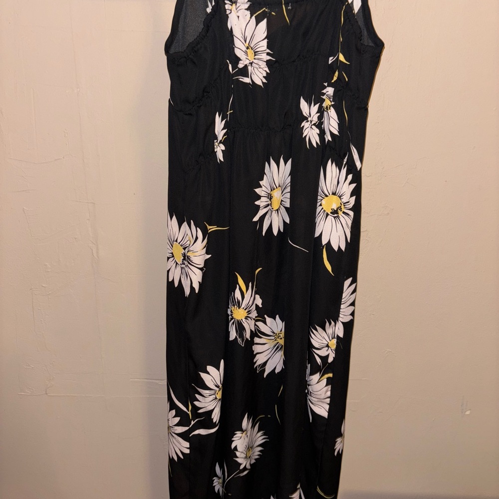 Floral Black Maxi Dress